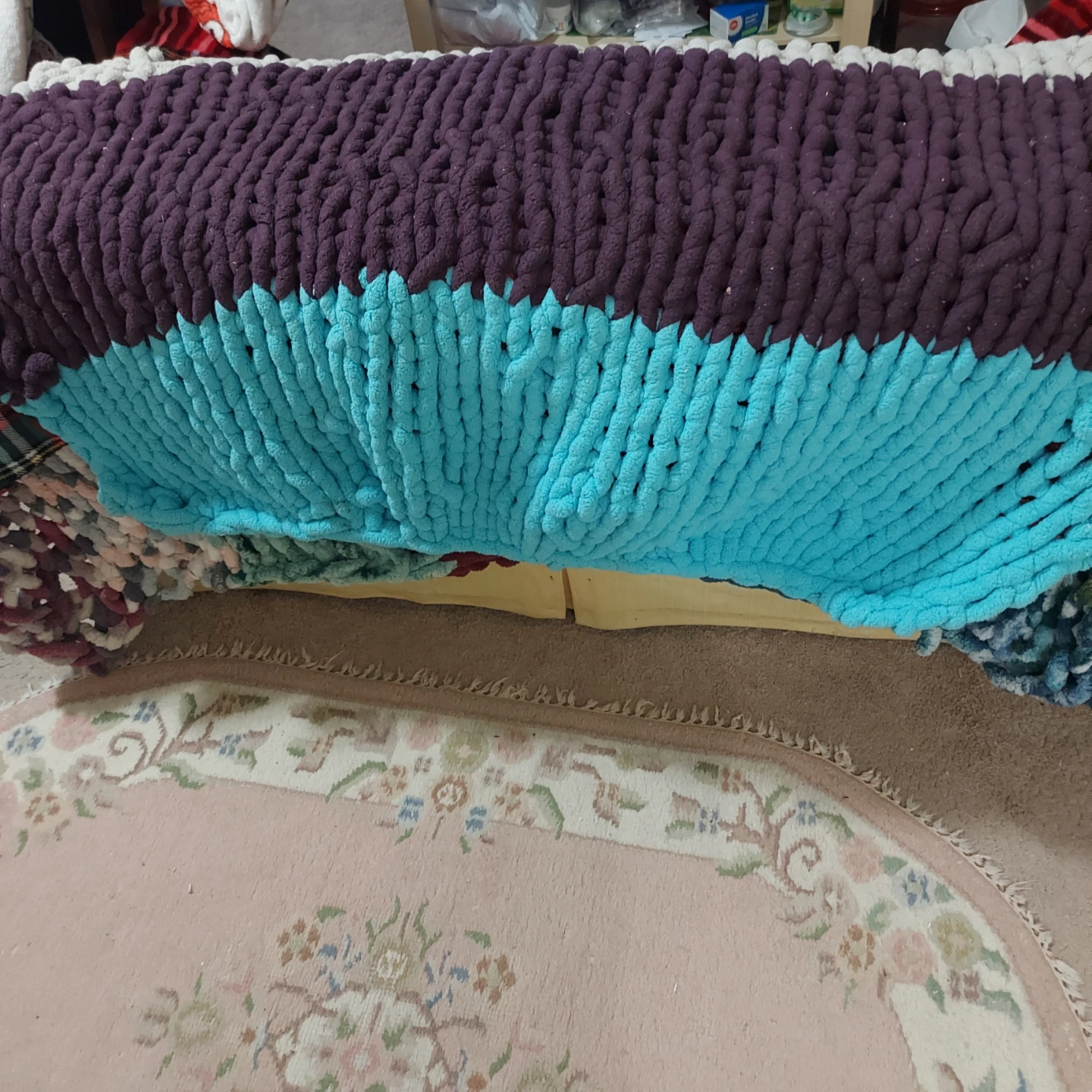 Chunky Chenile Wool Blanket
