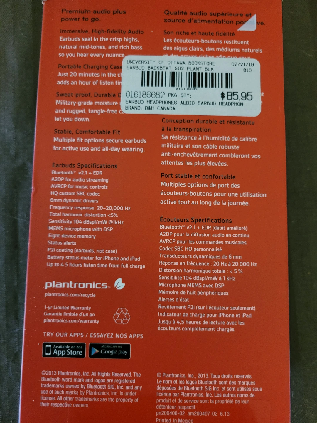 Plantronics BackBeat GO 2 Wireless Earbuds - photo 3