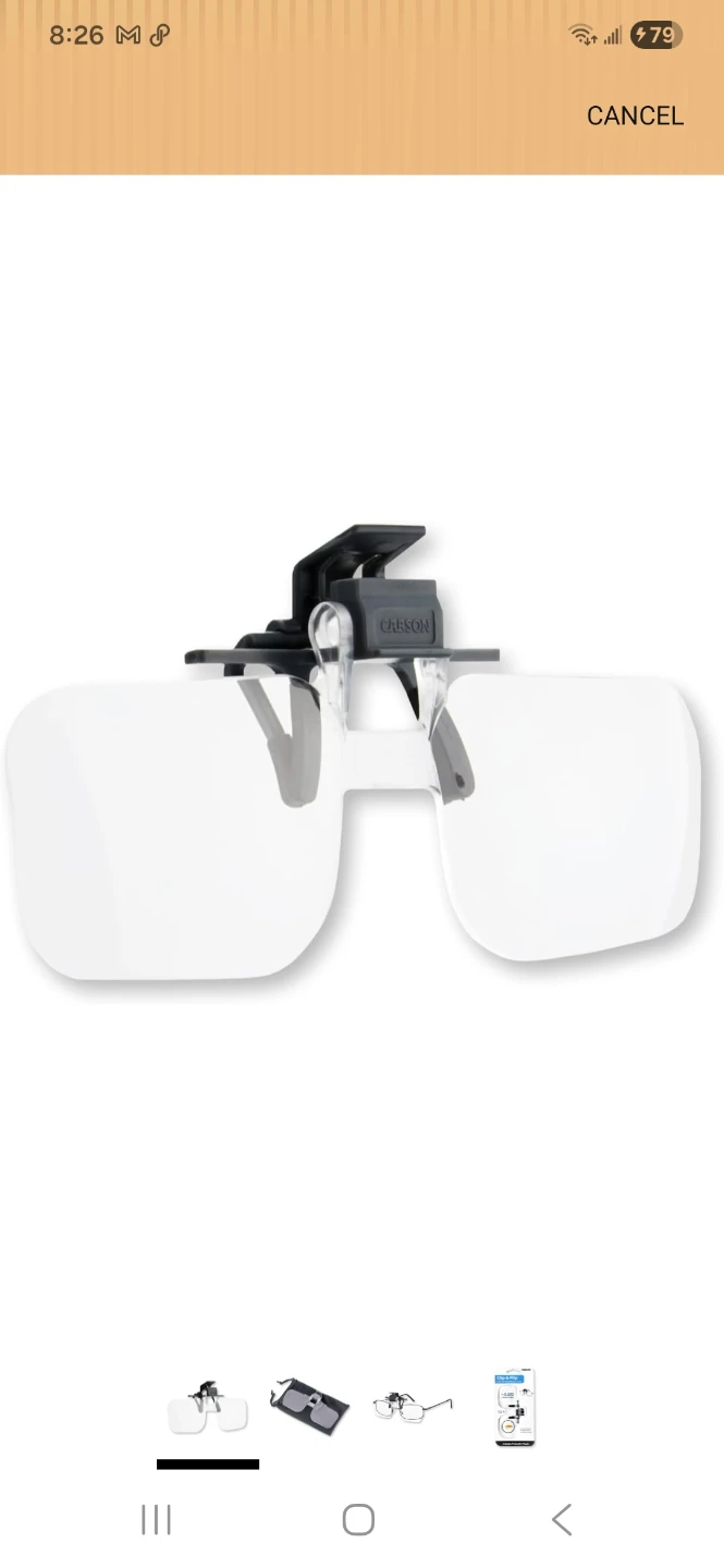 Carson Clip & Flip +4.00 Magnifying Lenses - photo 2