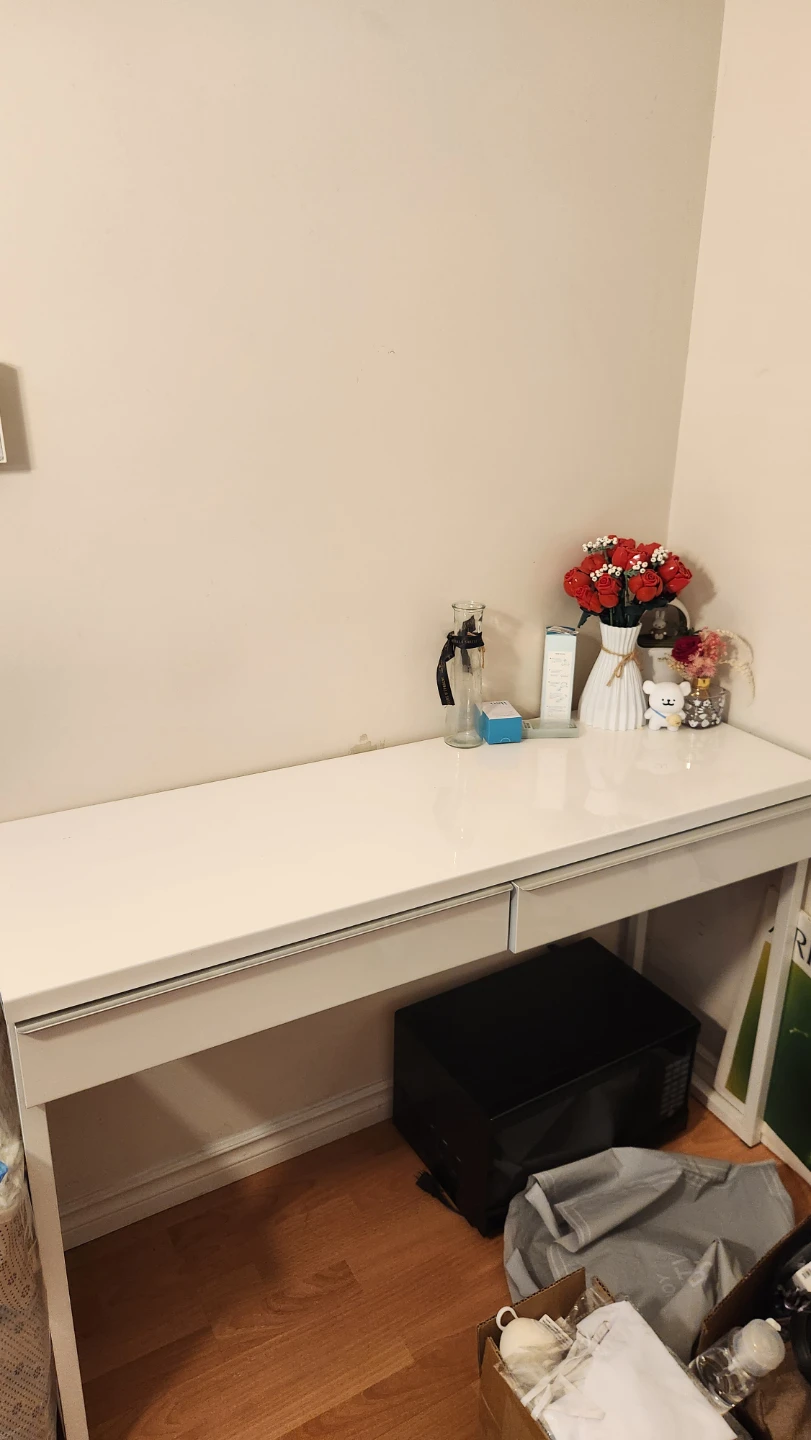 IKEA BESTÅ BURS Desk - White, High-Gloss (120x40 cm) - photo 2
