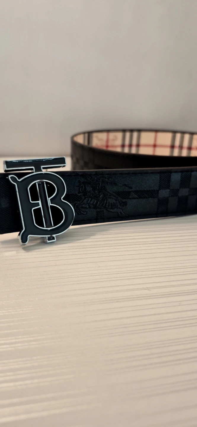 Burberry Reversible Leather Strap Belt - photo 5