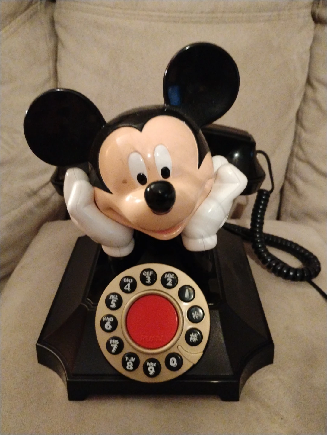 Mickey Mouse Rotary Dial Telephone