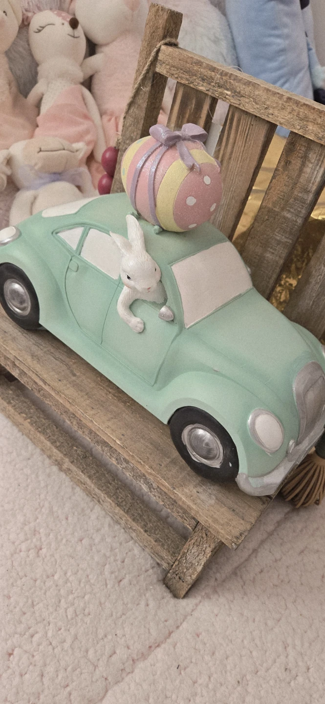 Easter Car Decoration with Bunny and Egg