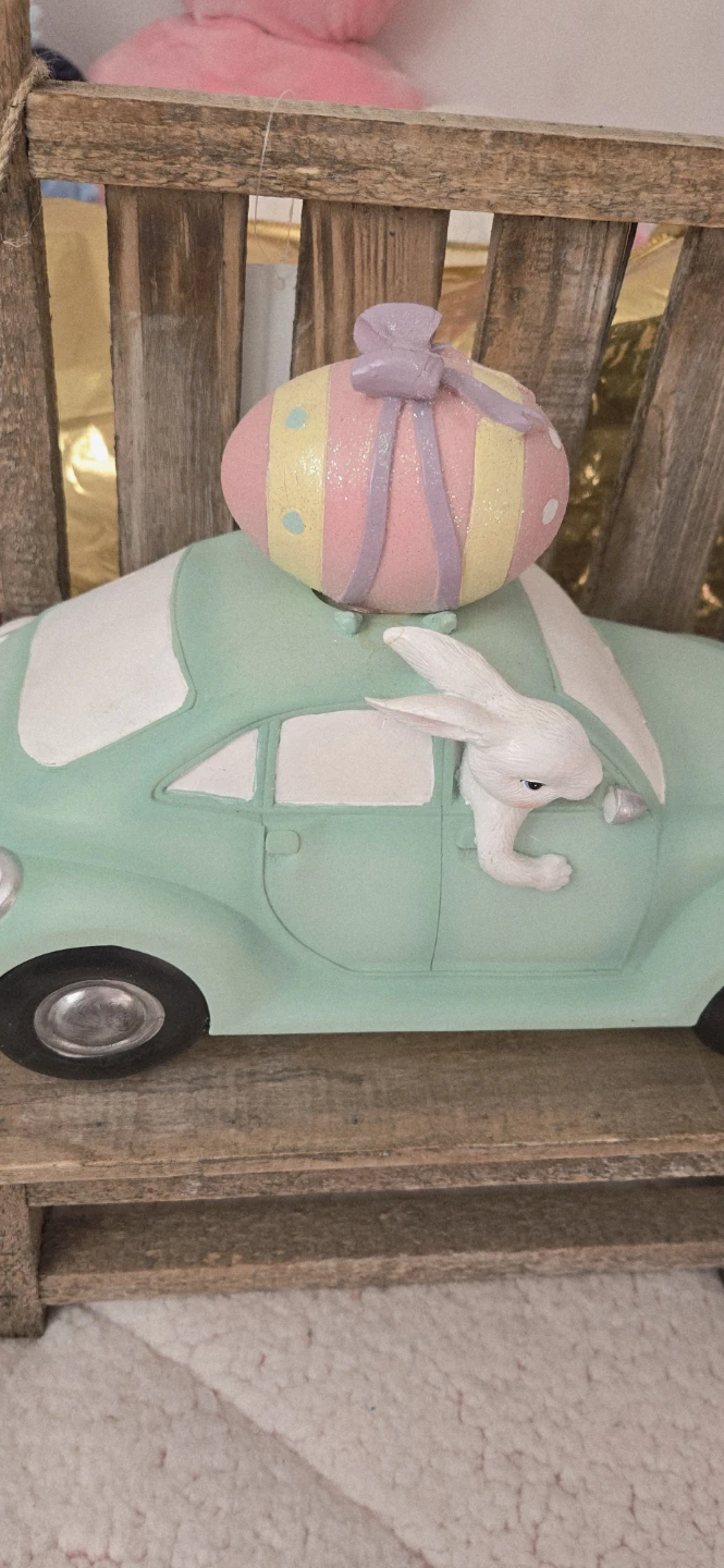 Easter Car Decoration with Bunny and Egg - photo 3