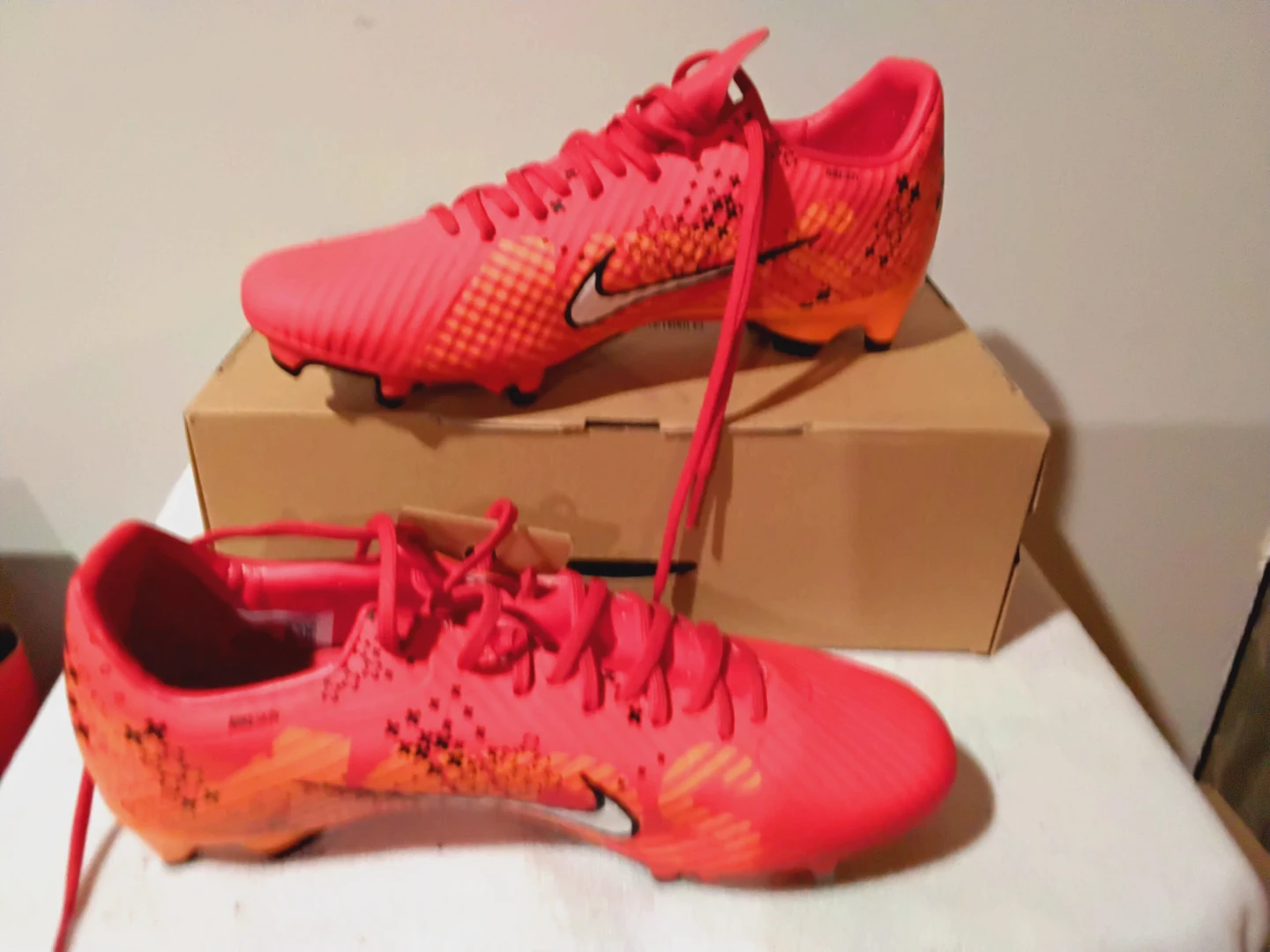 Nike Mercurial Vapor 15 Club Soccer Cleats Pink Orange - photo 2