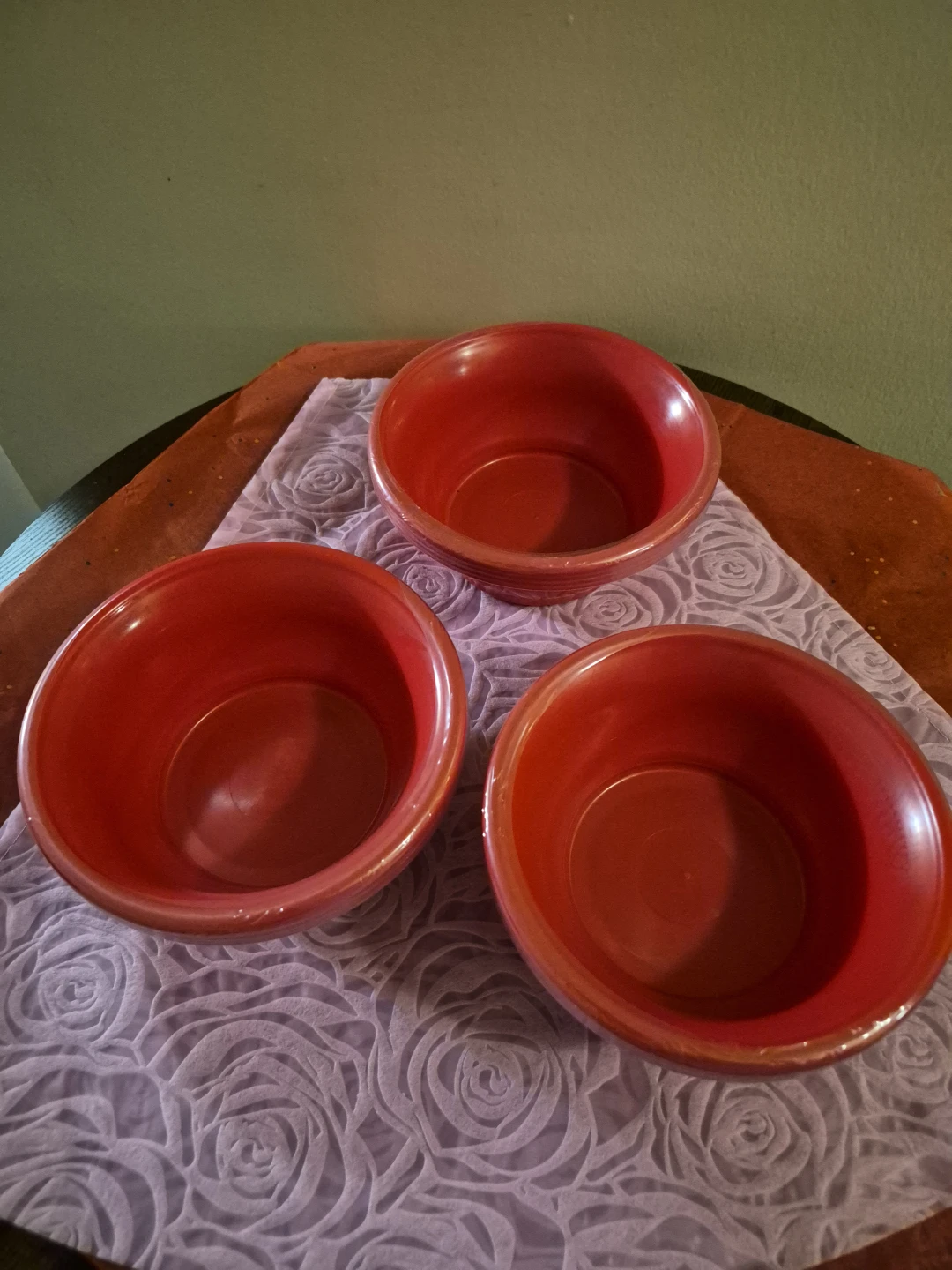 Red 4 Piece Bowl Set - photo 2