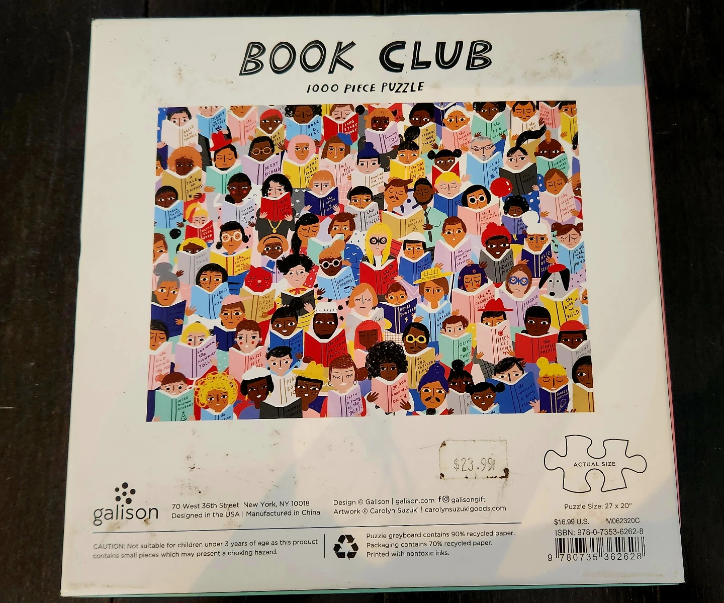 🏆 Book Club 🏆 1000 Piece Puzzle by Carolyn Suzuki - photo 3