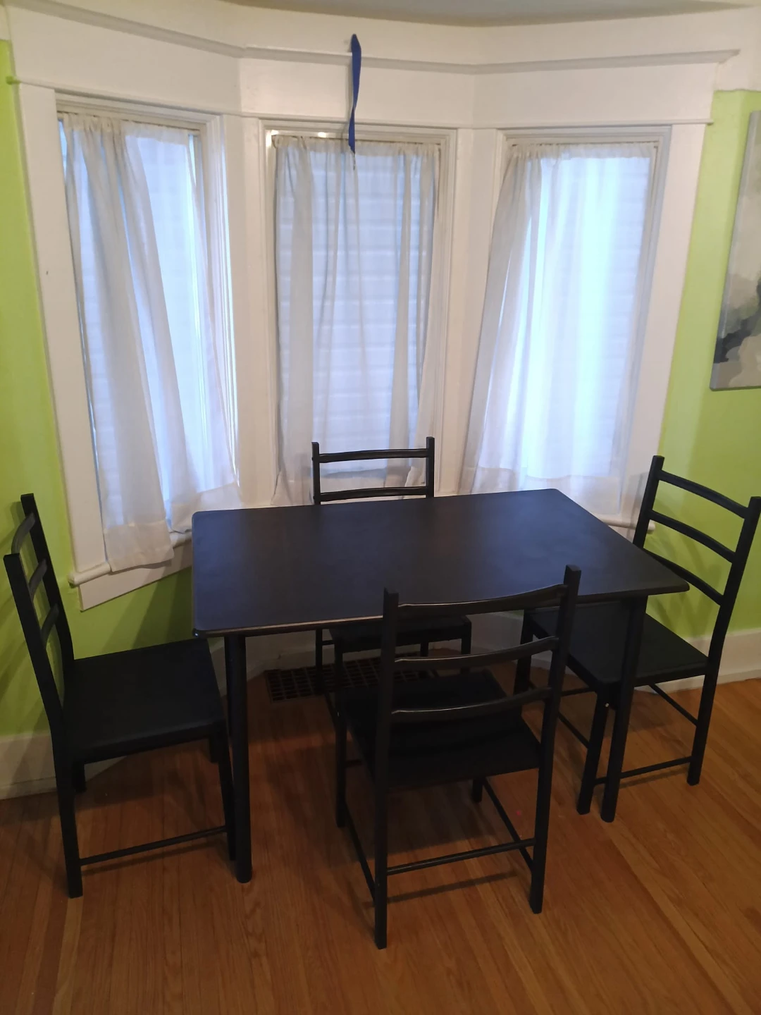 Black Dining Chairs and table - photo 2