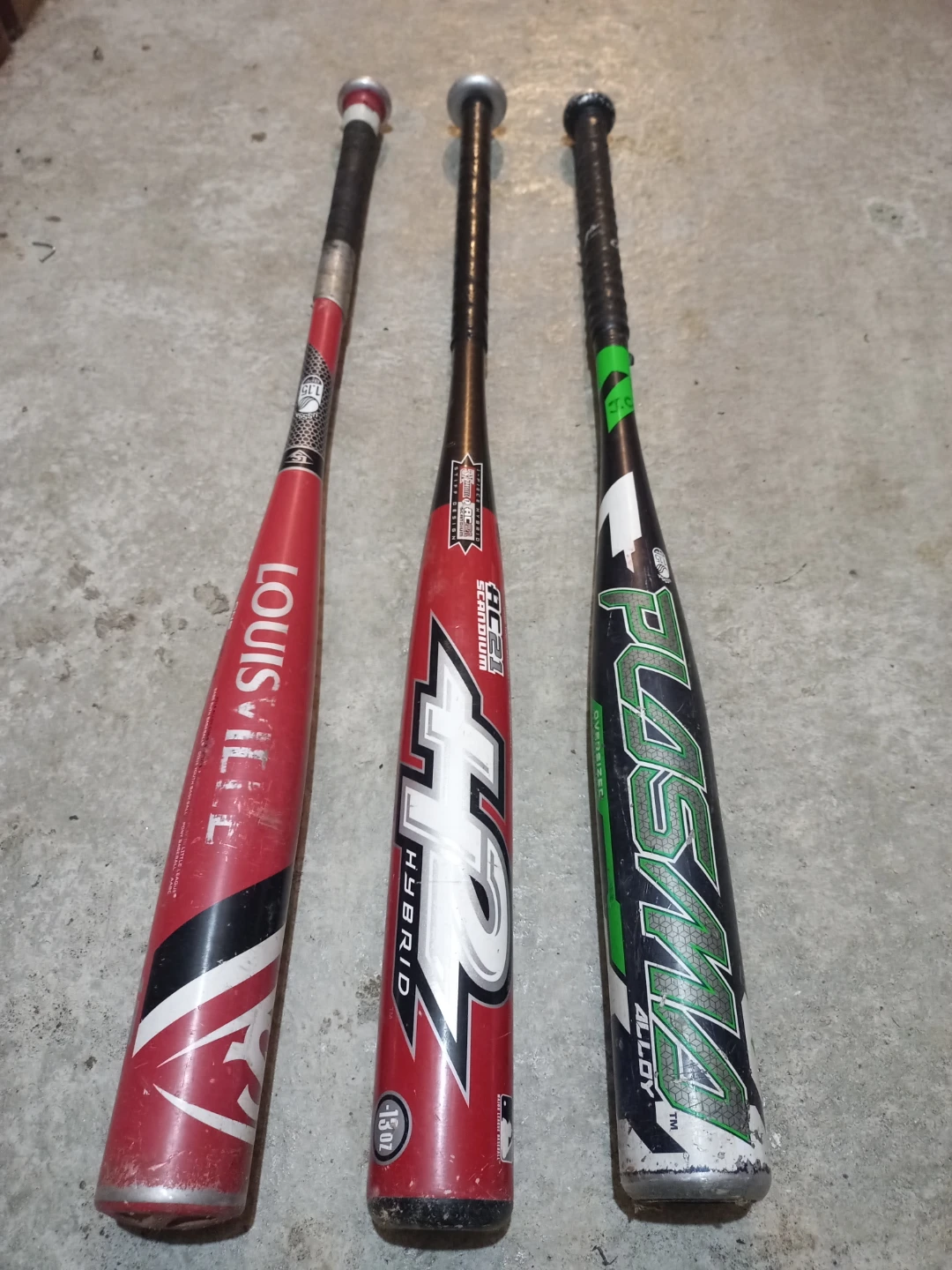 Kids Louisville Slugger, X4 Hybrid, and Plasma Baseball Bats