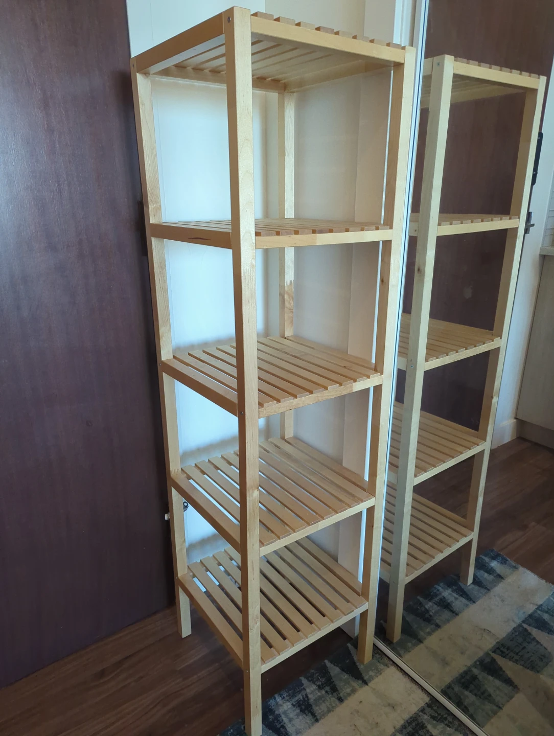Wooden 5-Tier Shelf Unit IKEA