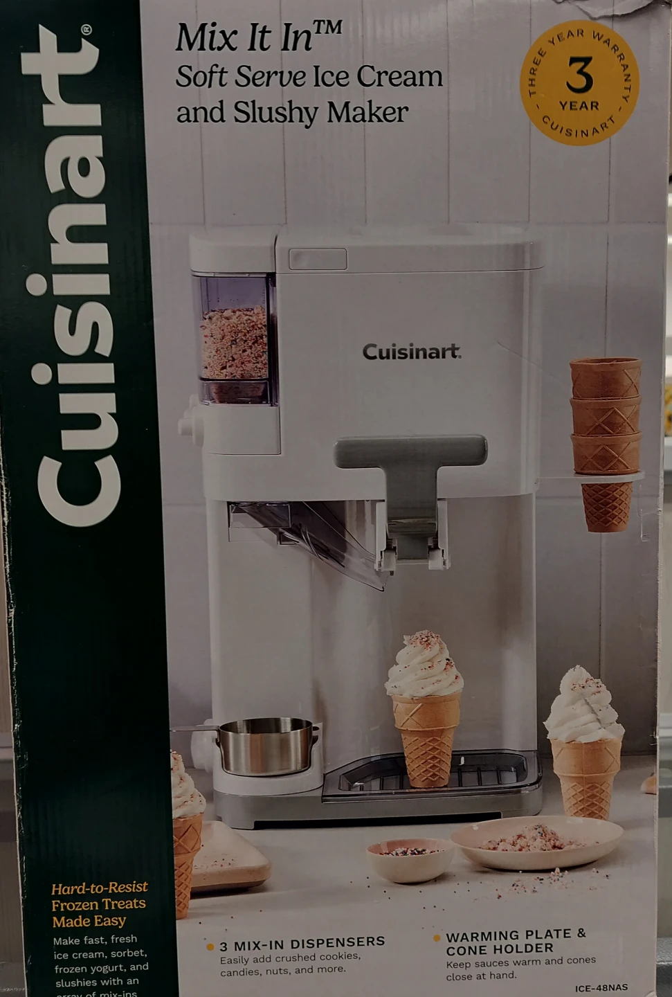 Cuisinart Mix It In Soft Serve Ice Cream and Slushy Maker