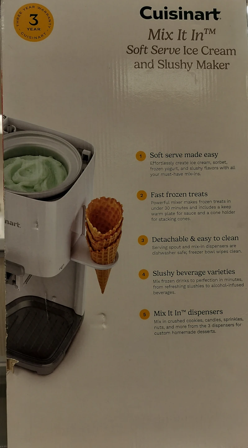 Cuisinart Mix It In Soft Serve Ice Cream and Slushy Maker - photo 3