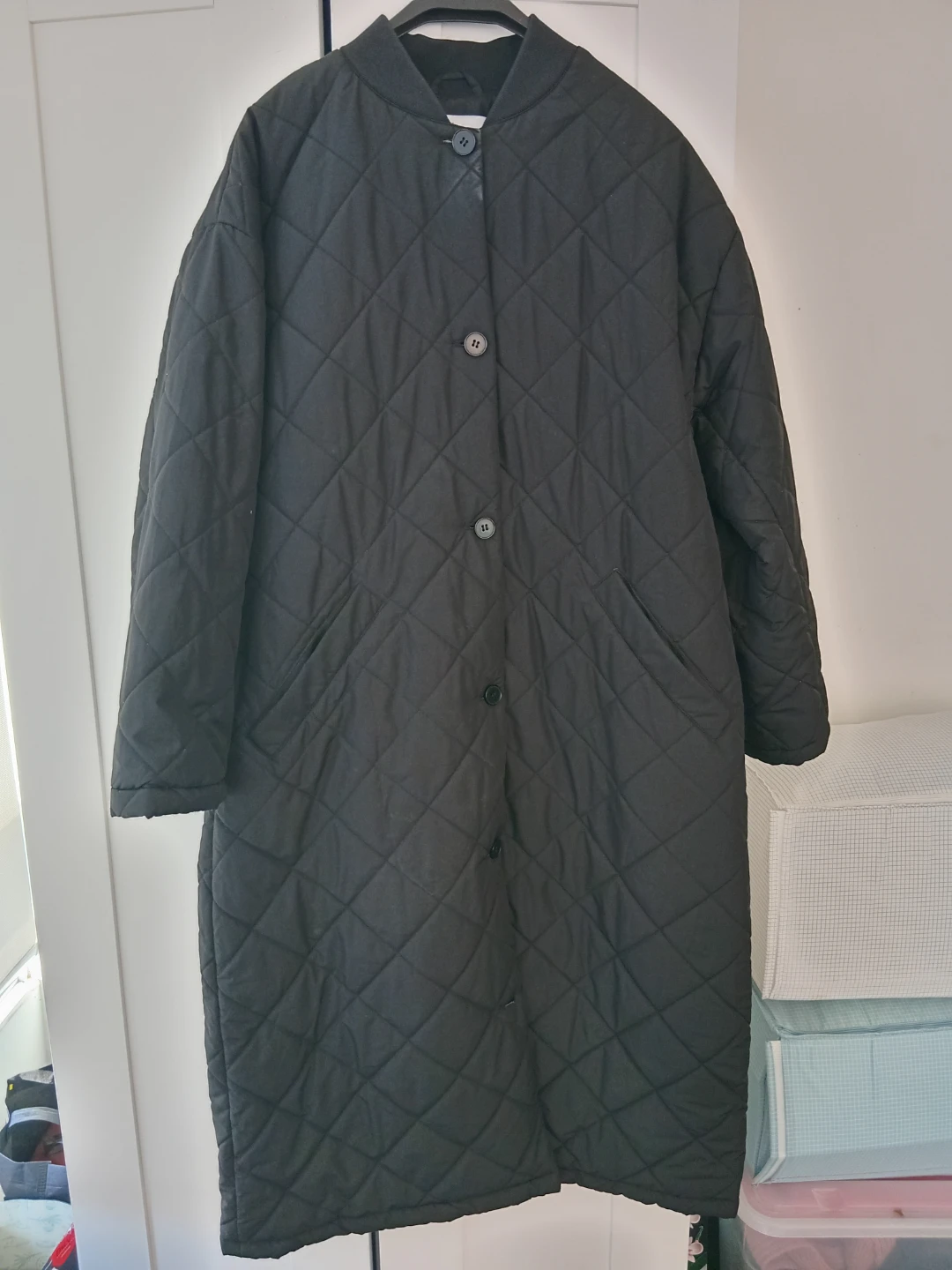 Maison d'Amélie Quilted Bomber Jacket - Black