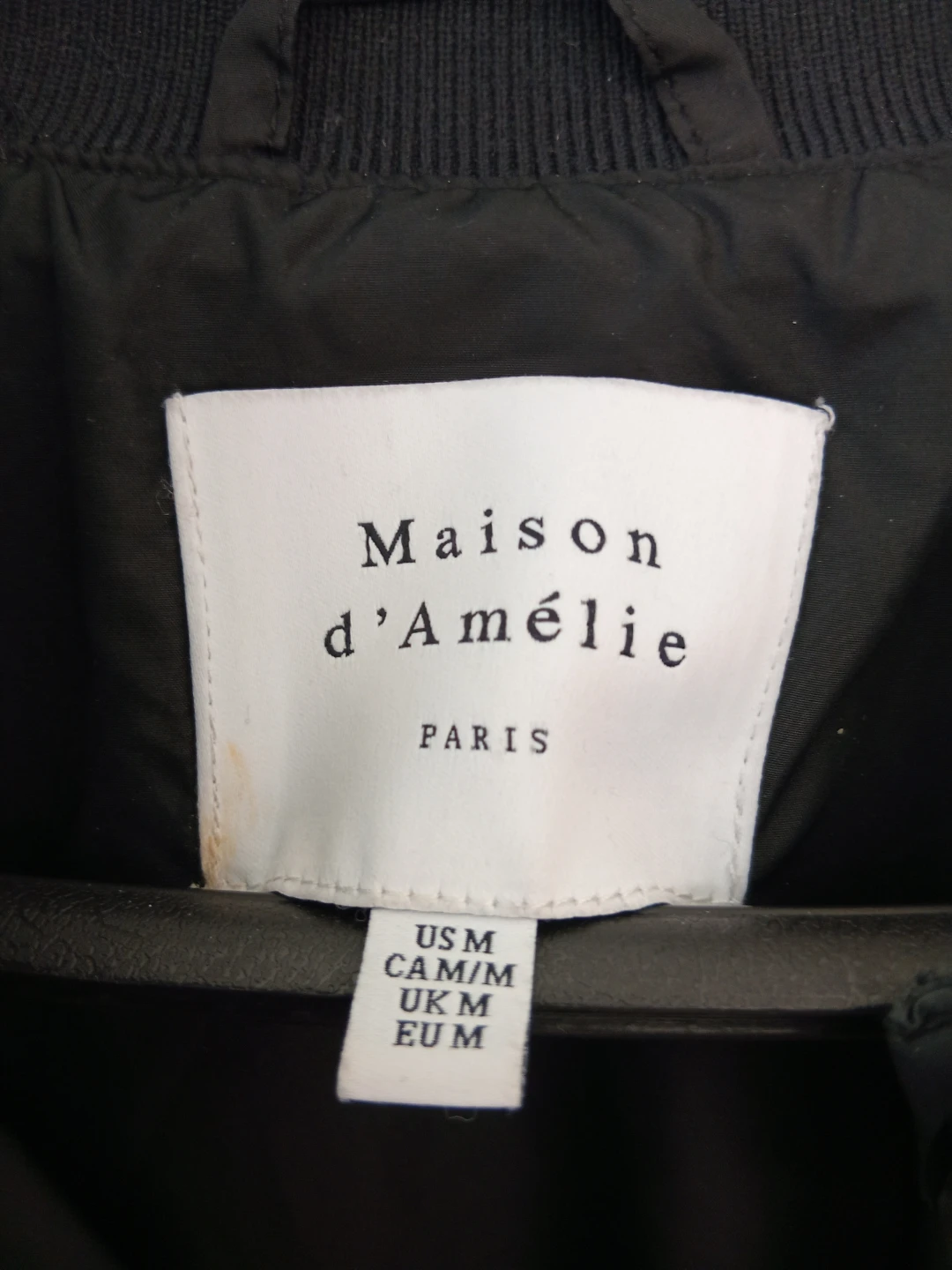Maison d'Amélie Quilted Bomber Jacket - Black - photo 2