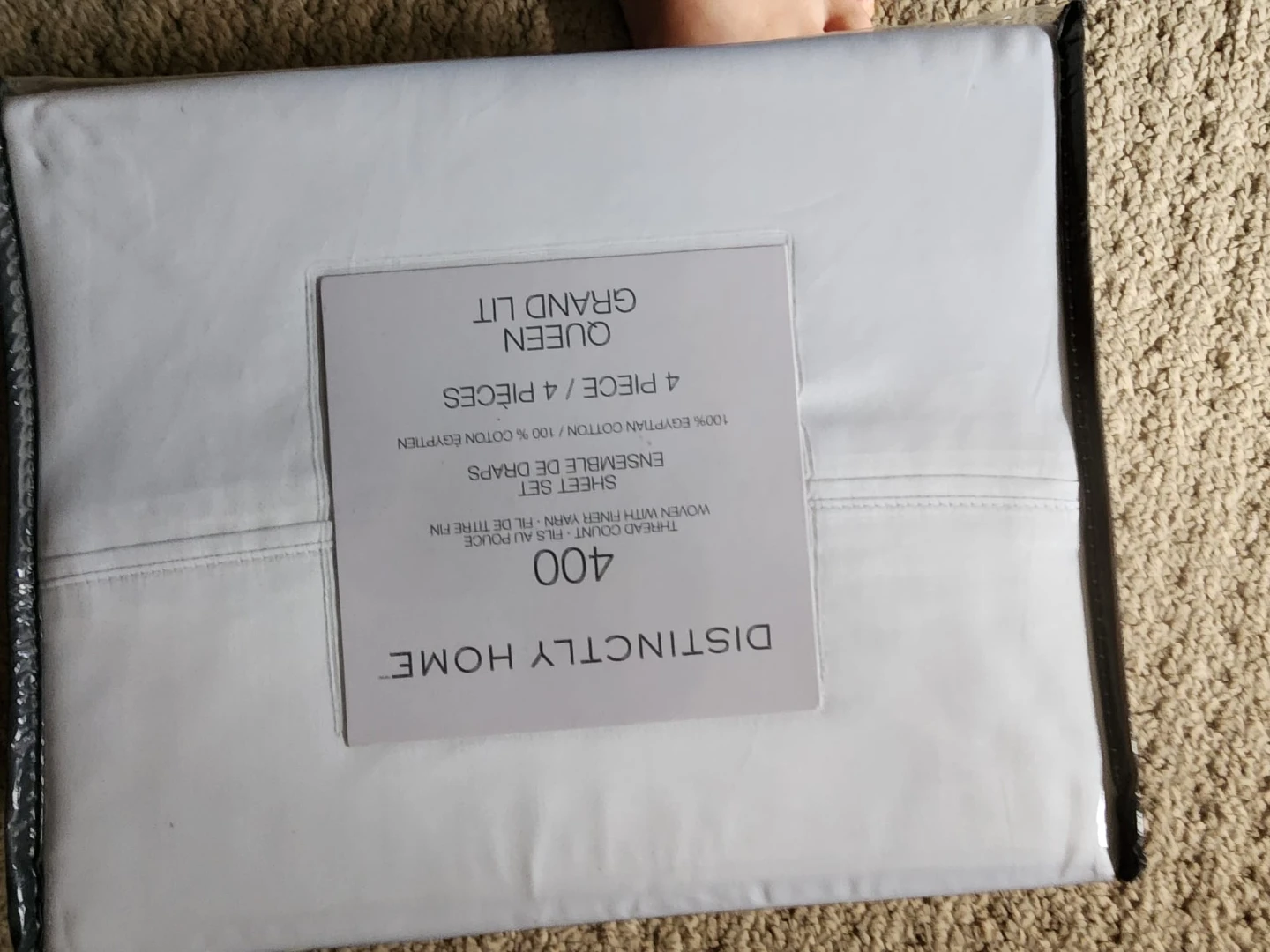 Distincly Home Queen 4 Piece Sheet Set - 400 Thread Count - photo 2