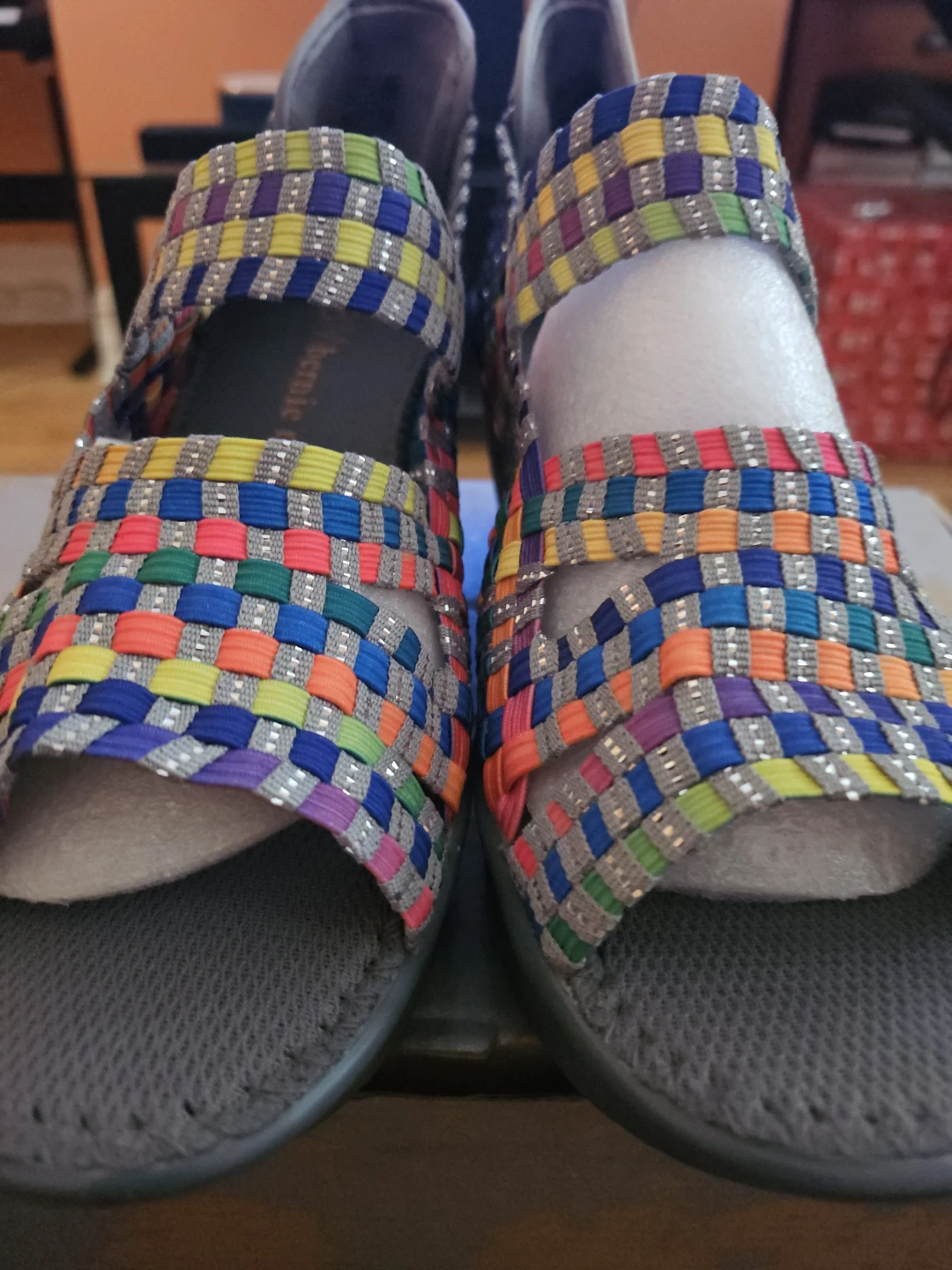 Bernie Mev Woven Wedge Sandals