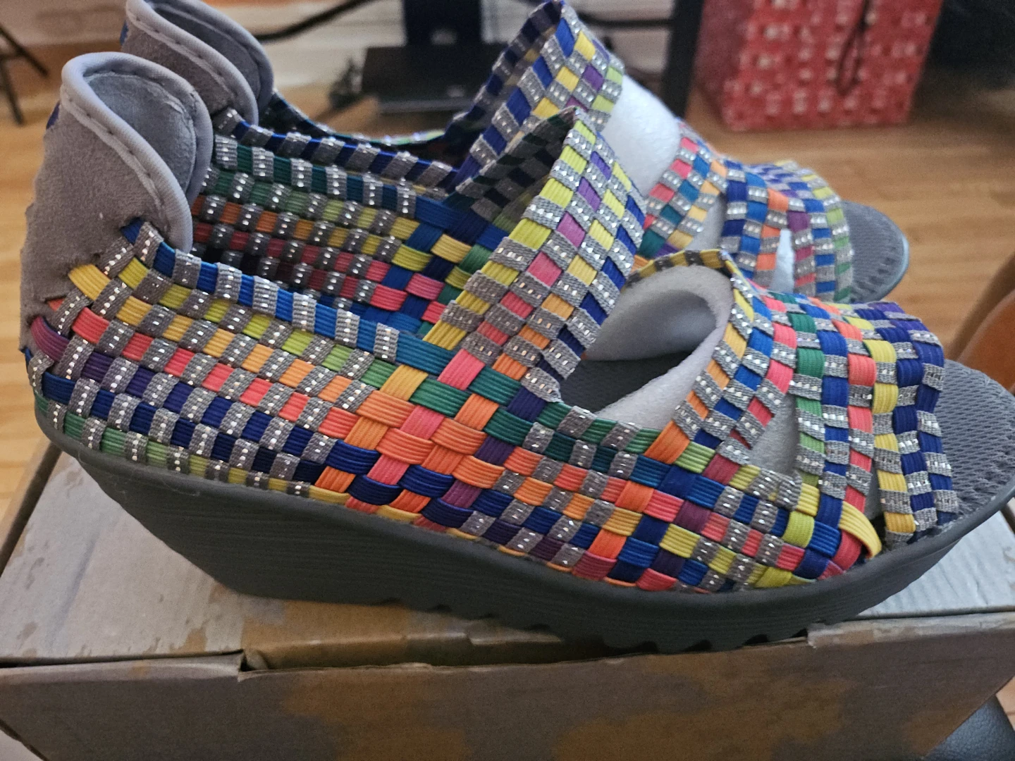 Bernie Mev Woven Wedge Sandals - photo 2