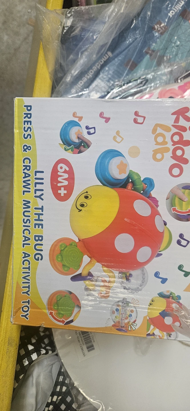 Kiddo Lab Lilly the Bug Press & Crawl Musical Activity Toy 6M+
