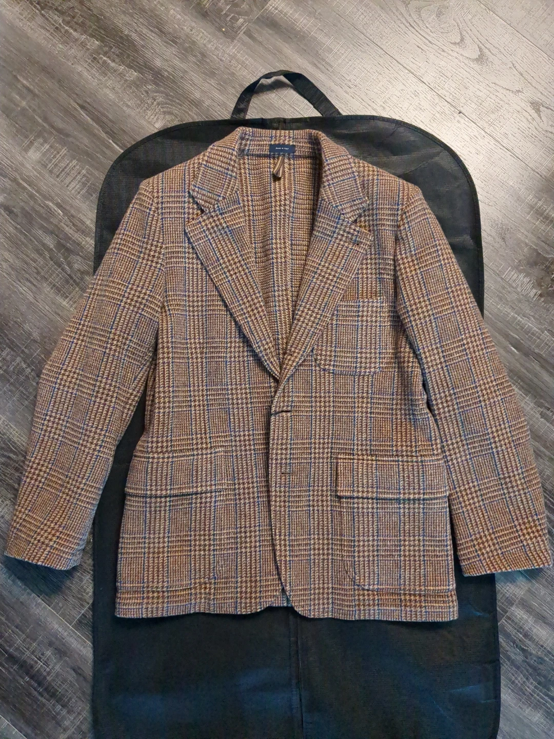 Drake's Plaid Wool Blazer - Made in Italy