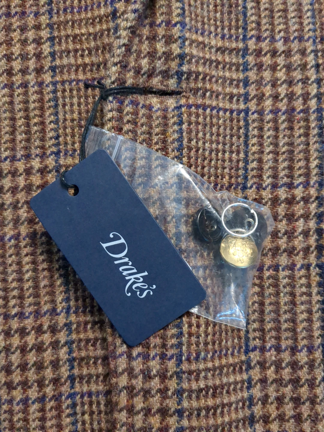 Drake's Plaid Wool Blazer - Made in Italy - photo 3