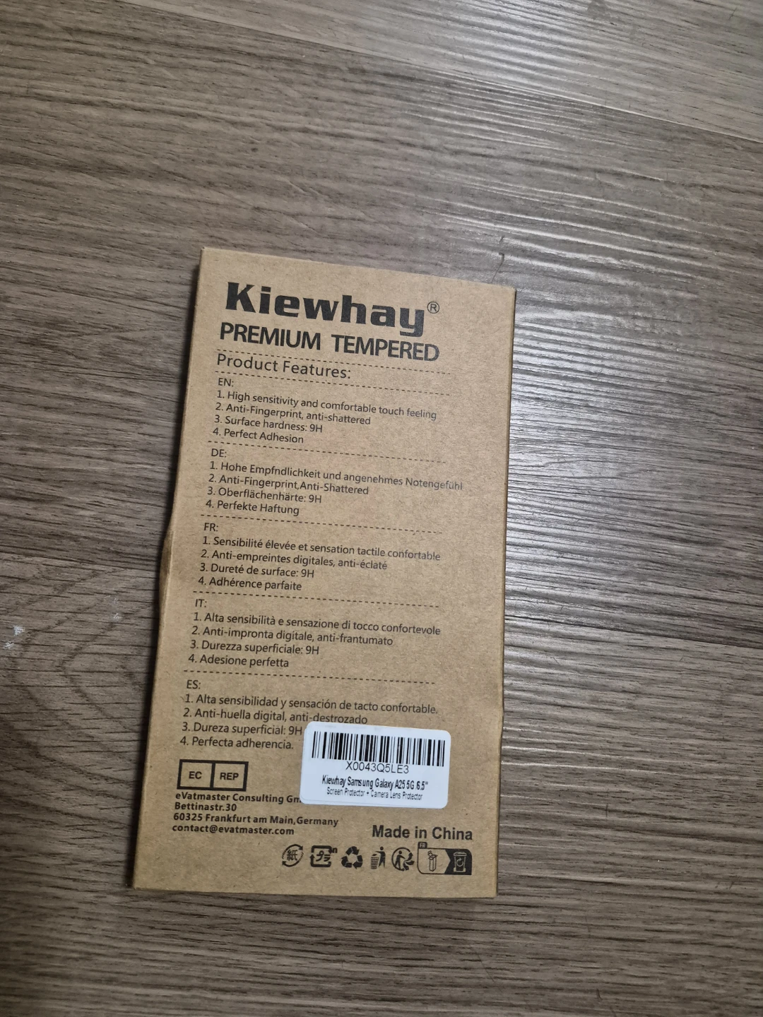 Kiewhay Premium Tempered Glass Screen Protector for A25 5G - photo 2