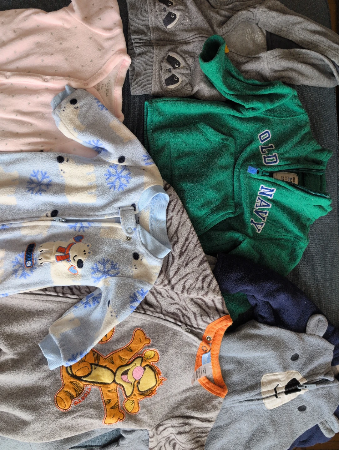 Bundle of Kids Fleece Sleepers and Jackets only $20.