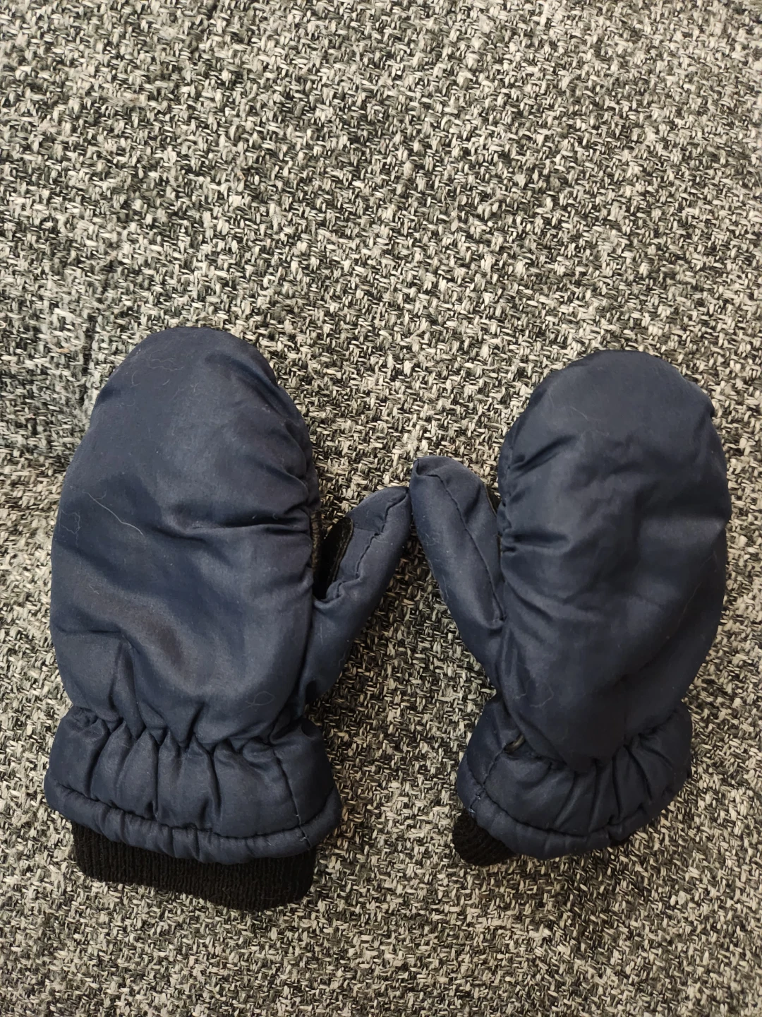 Navy Blue Winter Mittens-Toddler Kids - photo 3