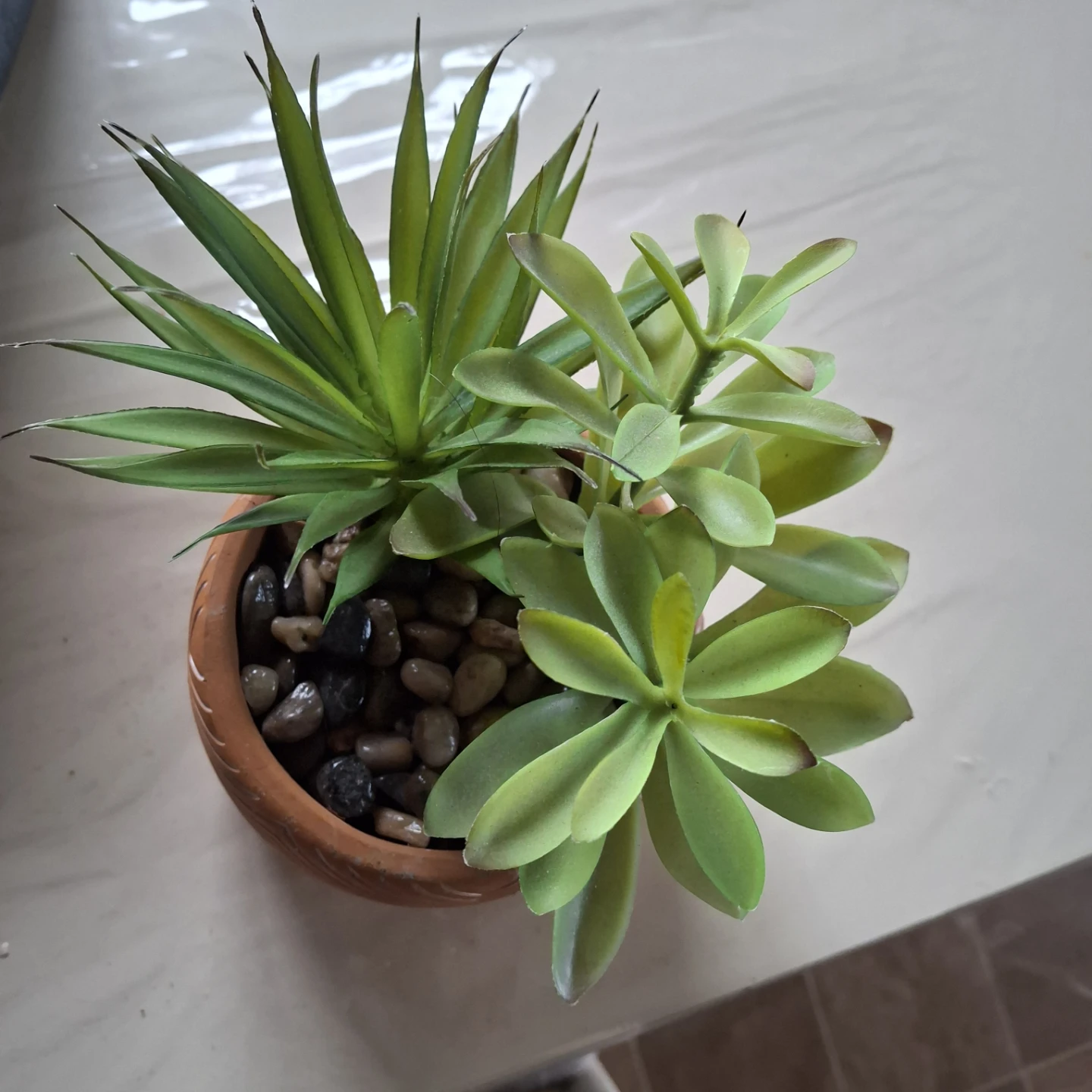 Artificial Succulent Plant in Decorative Pot - photo 2