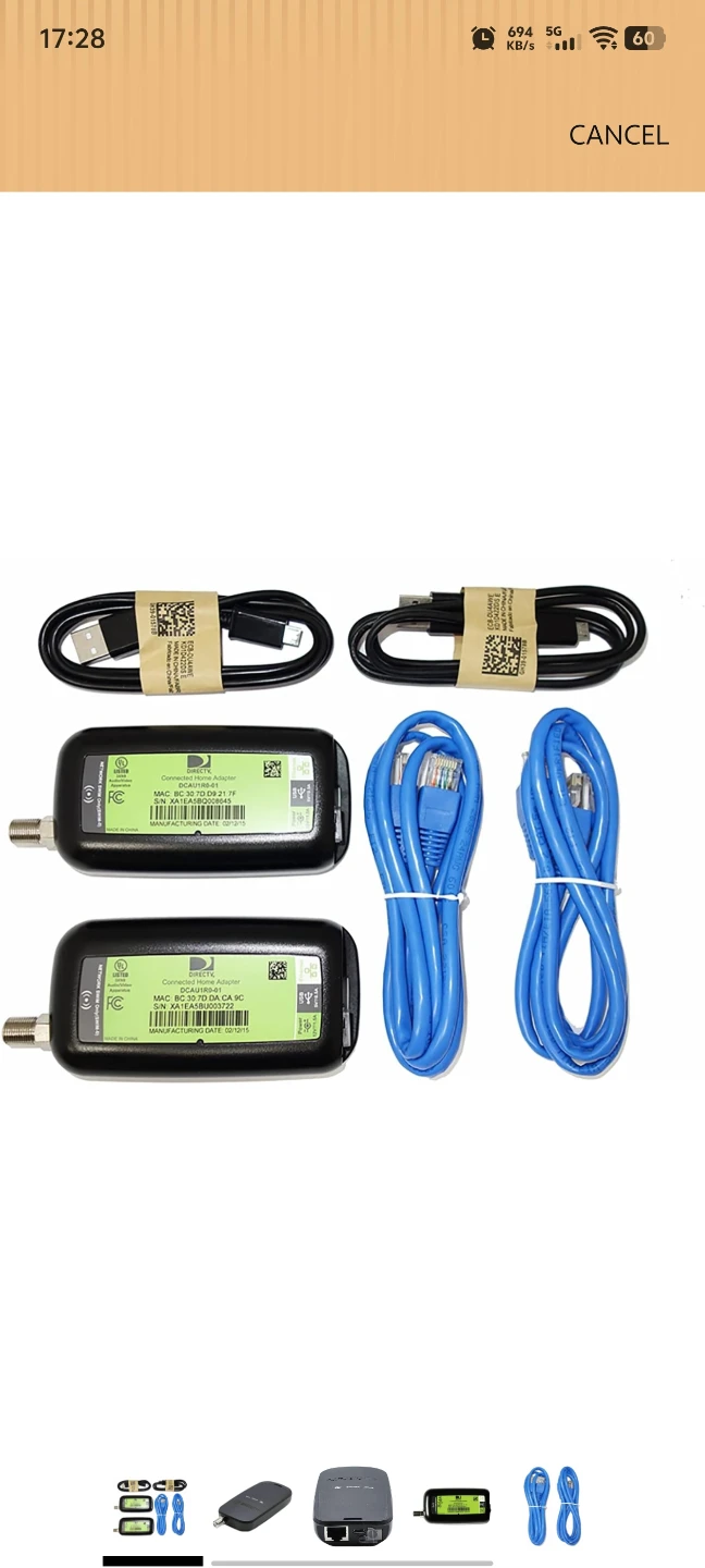 2 Pack - DIRECTV Broadband Deca Ethernet to Coax Adapter - photo 3