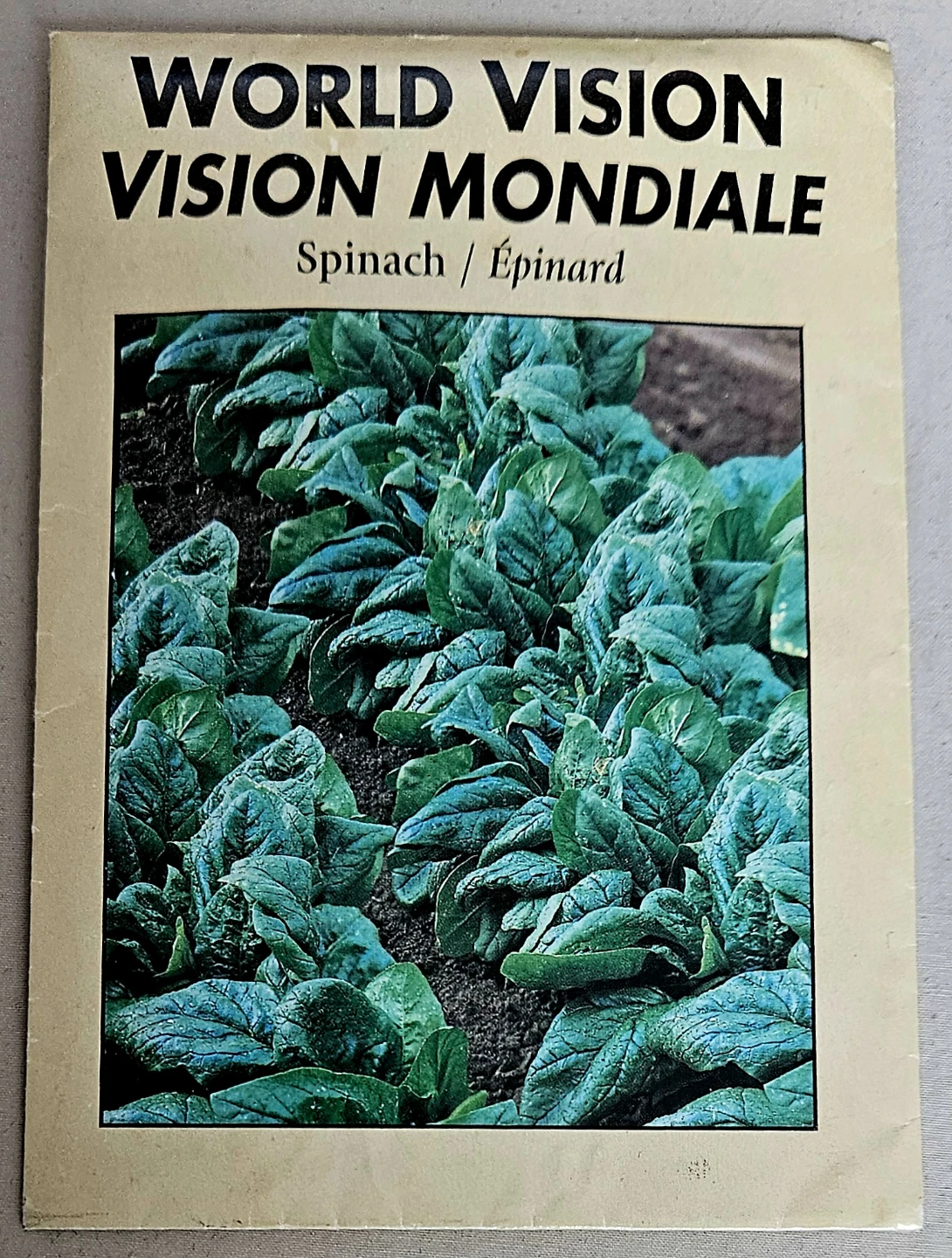 World Vision Mondiale Spinach Seed Packet 🥕 #freecycle