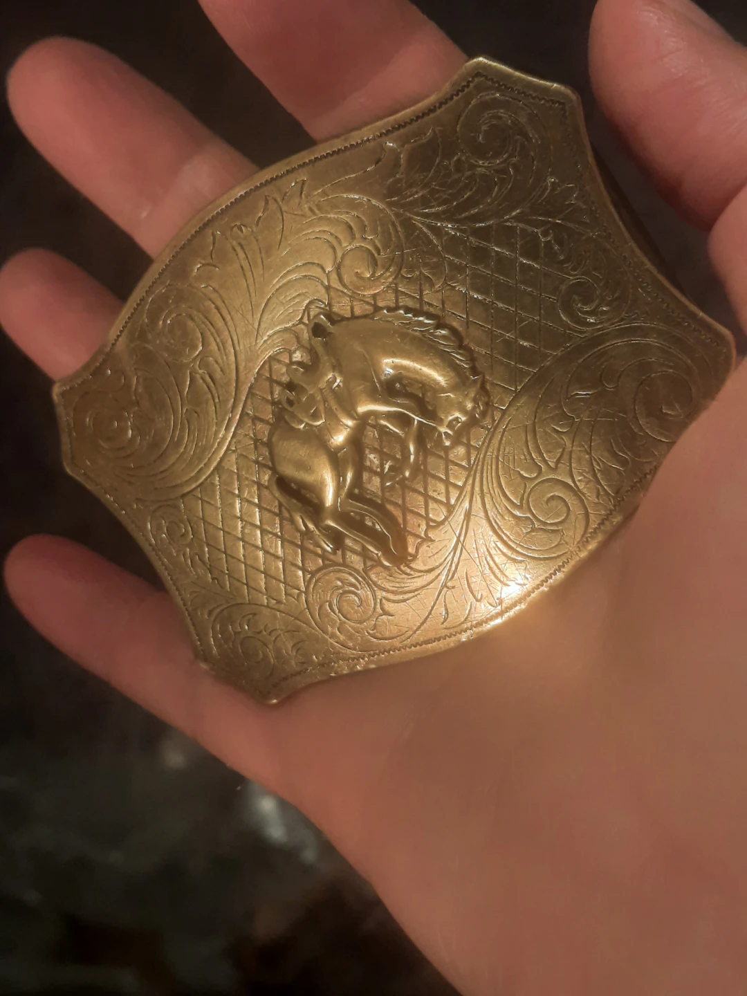 Vintage Western Bronc Buster Belt Buckle - photo 5