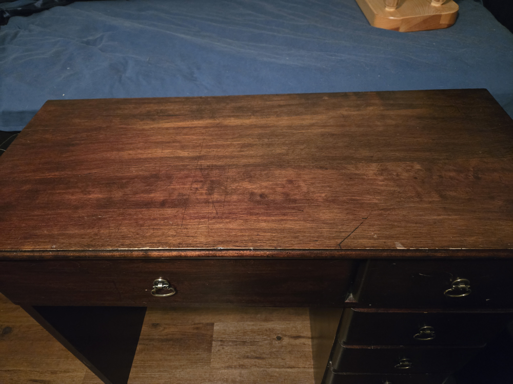 Wooden Desk with Drawers - photo 4