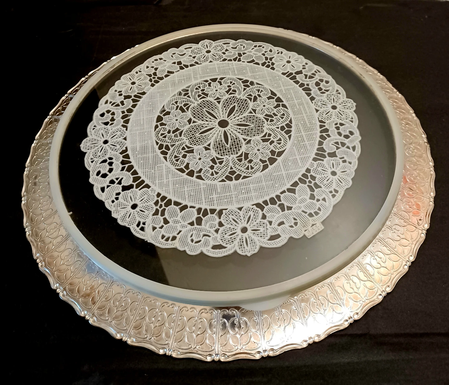 Vtg W. German New Quist New Cake Platter - photo 3