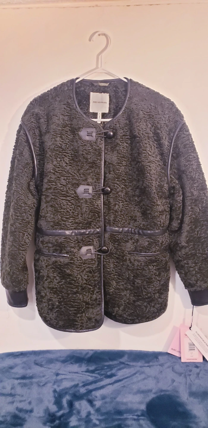 Olive green jacket/ coat - AVEC LES FILLES
