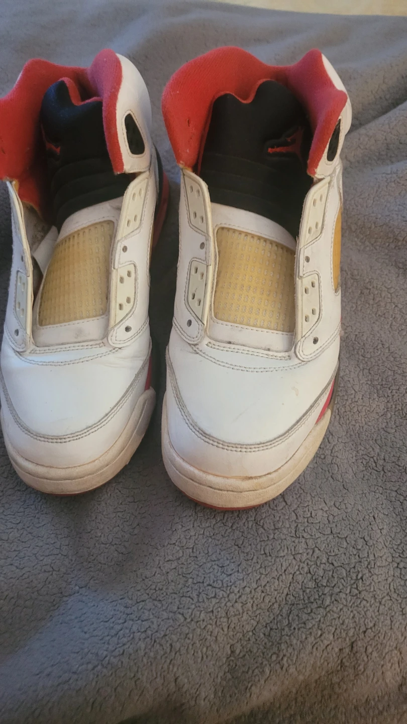 Air Jordan 5 White Red Black "23" - photo 2
