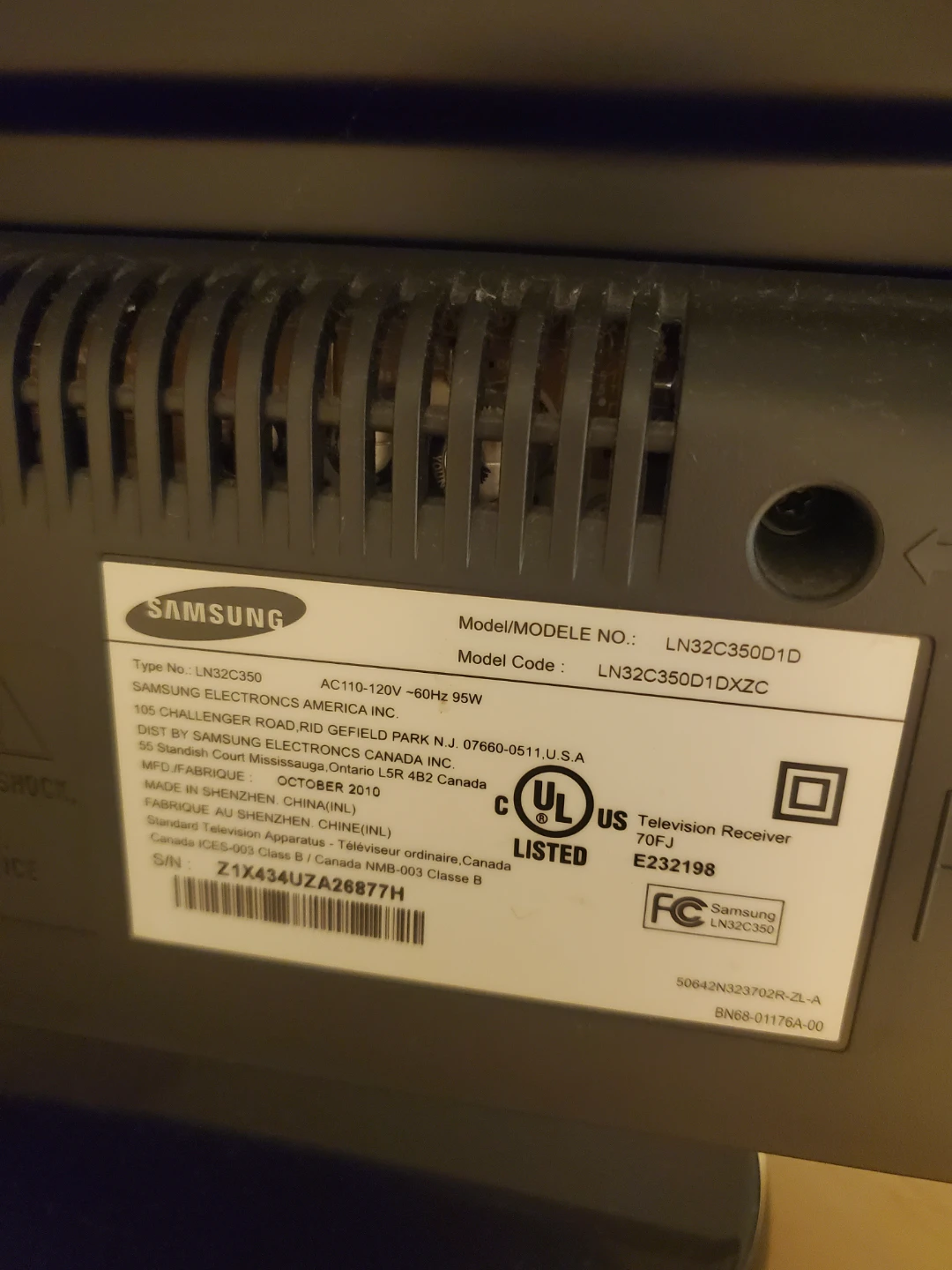 Samsung 32-inch LED TV LN32C350D1D - photo 2