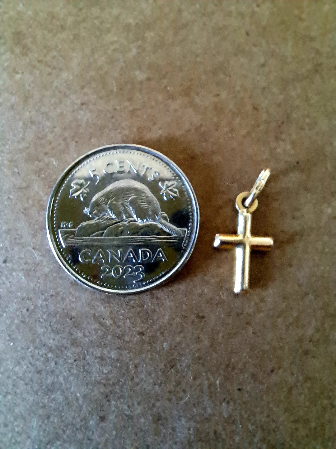 Gold Cross Pendant 10K