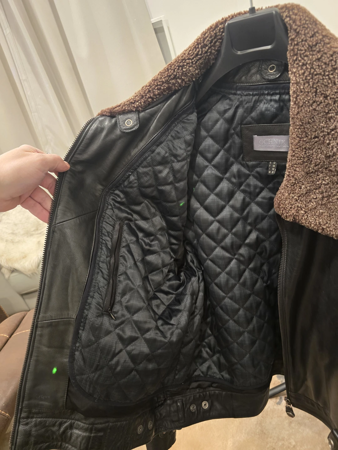 New Men's Leather Bomber Jacket - photo 2