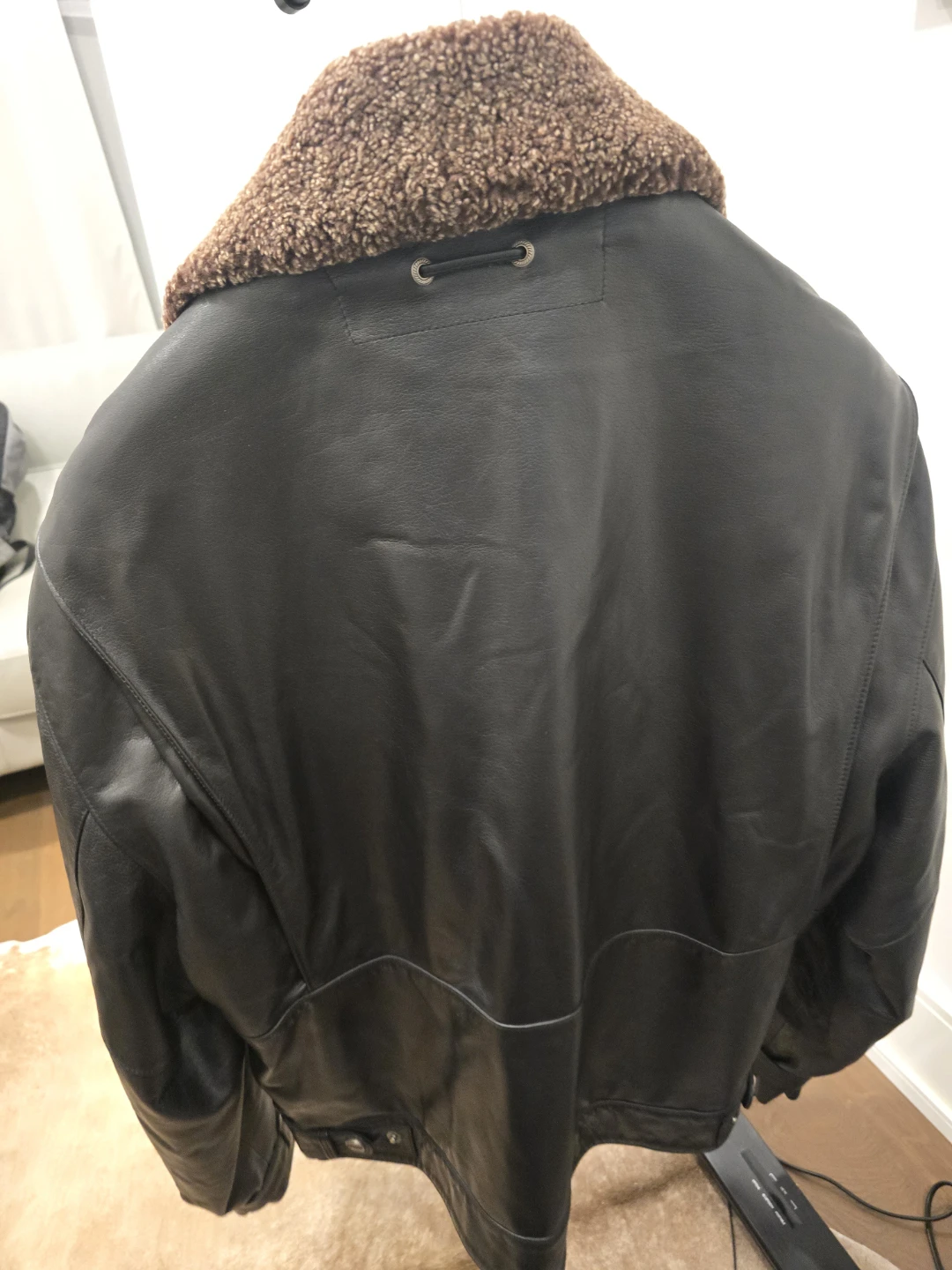 New Men's Leather Bomber Jacket - photo 5