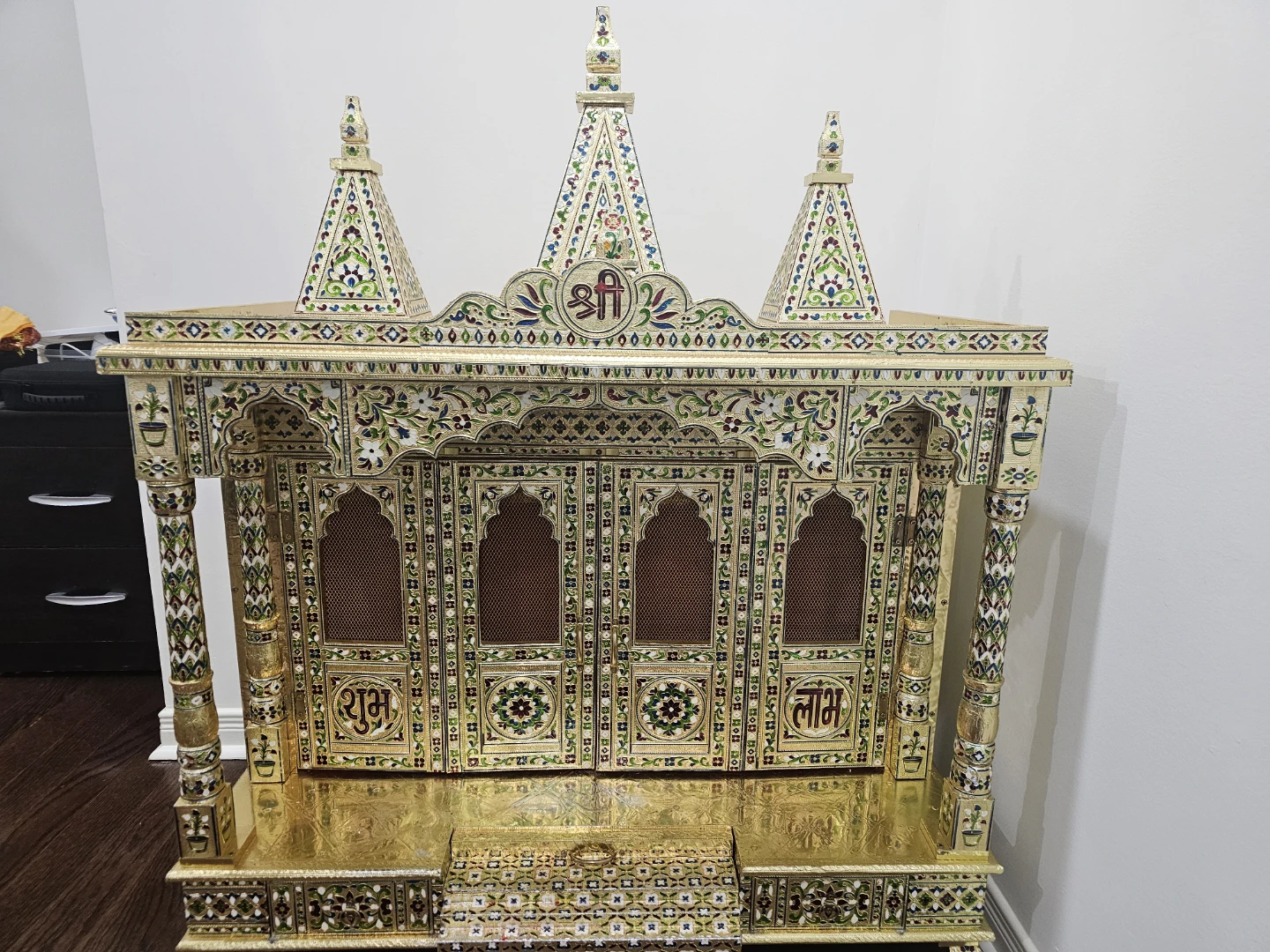 Decorative  Pooja Mandir with Drawers