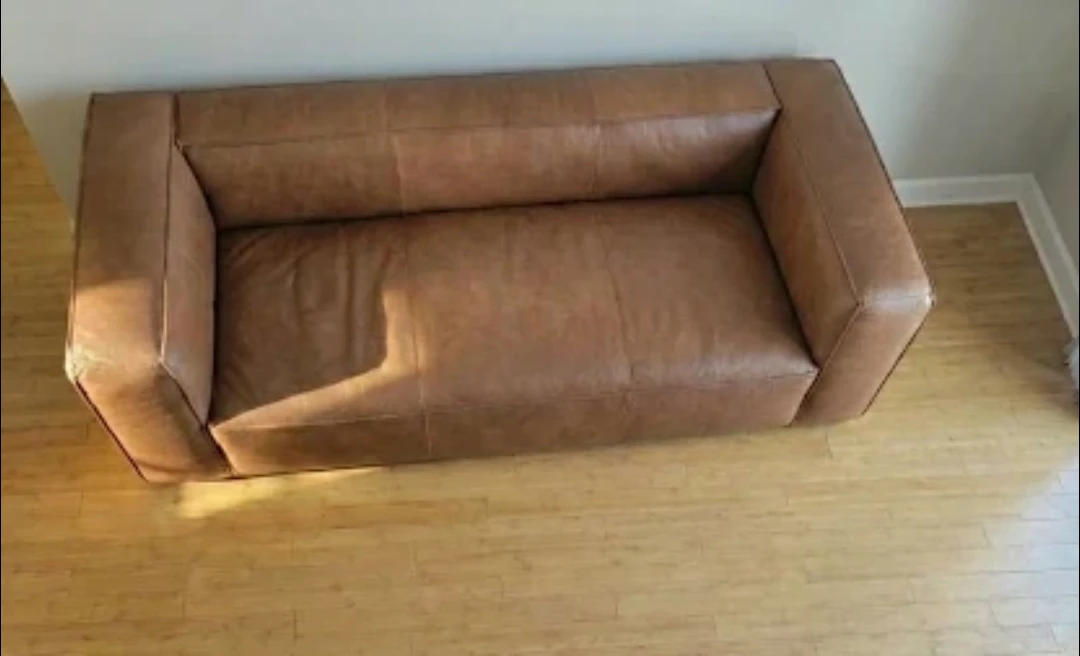 Brown Leather Rutherford Sofa - photo 2