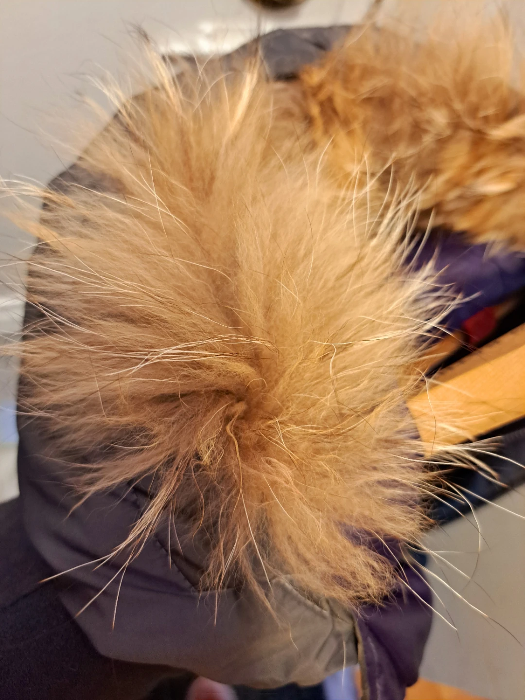 Black Down Parka with Fur Hood - photo 2