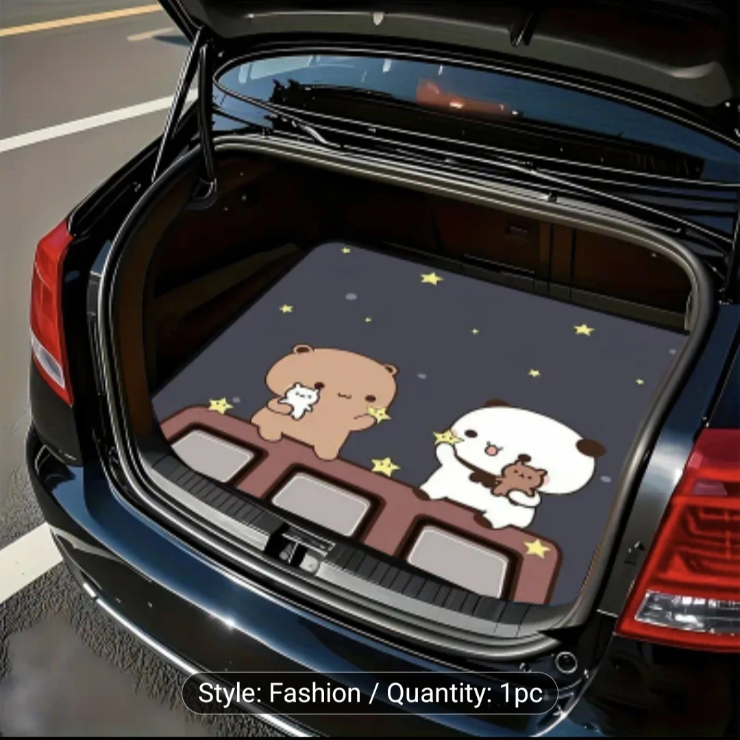 Car Trunk Mat with Cute Bear Design - photo 2
