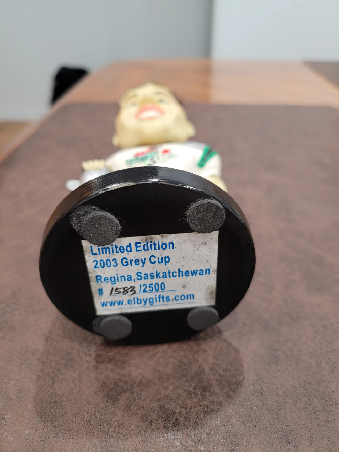 Limited Edition 2003 Grey Cup Bobblehead - photo 2