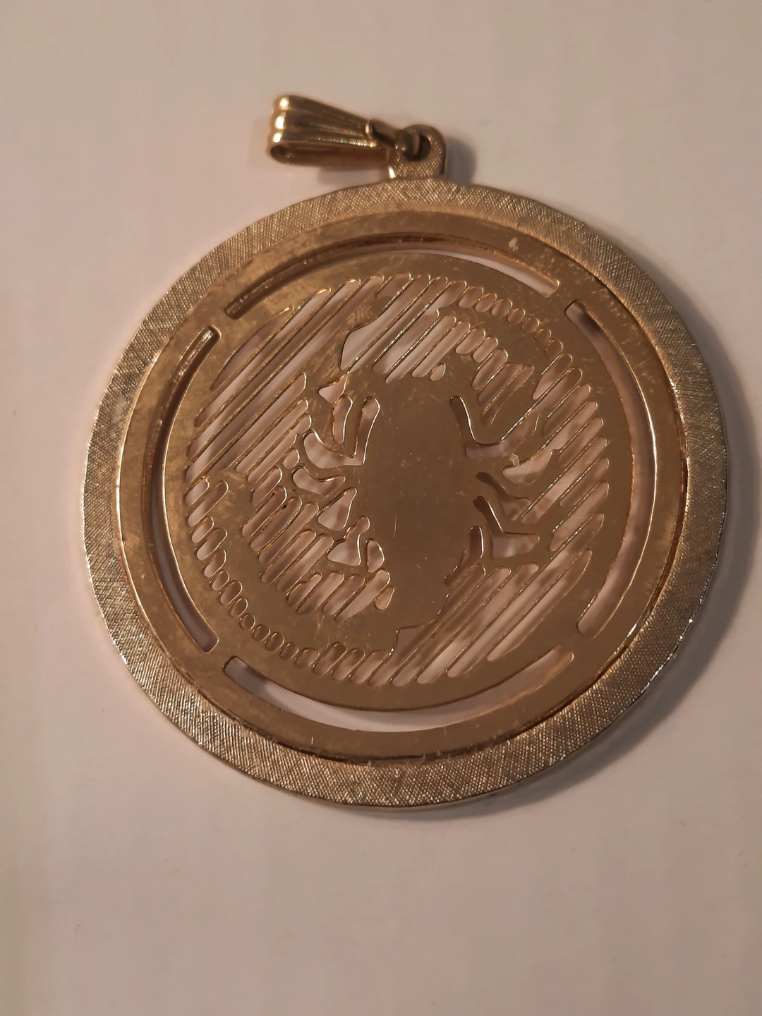 Gold Tone Scorpion Zodiac Pendant - photo 3