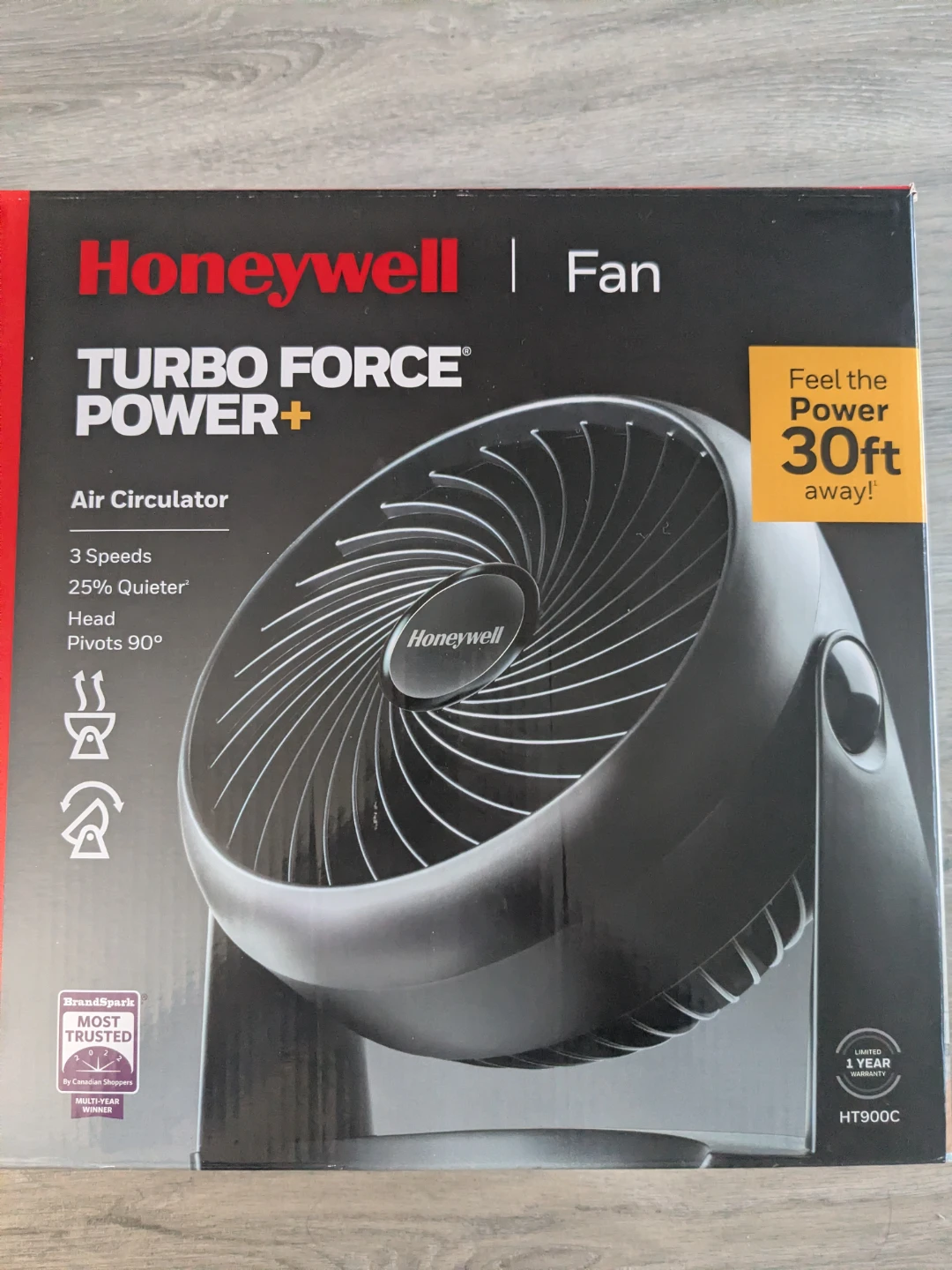 Honeywell Turbo Force Power+ Air Circulator Fan HT900C - photo 3