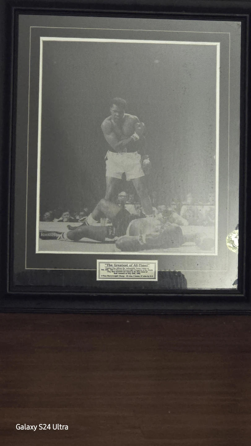 Framed Muhammad Ali "The Greatest of All Time" Photo