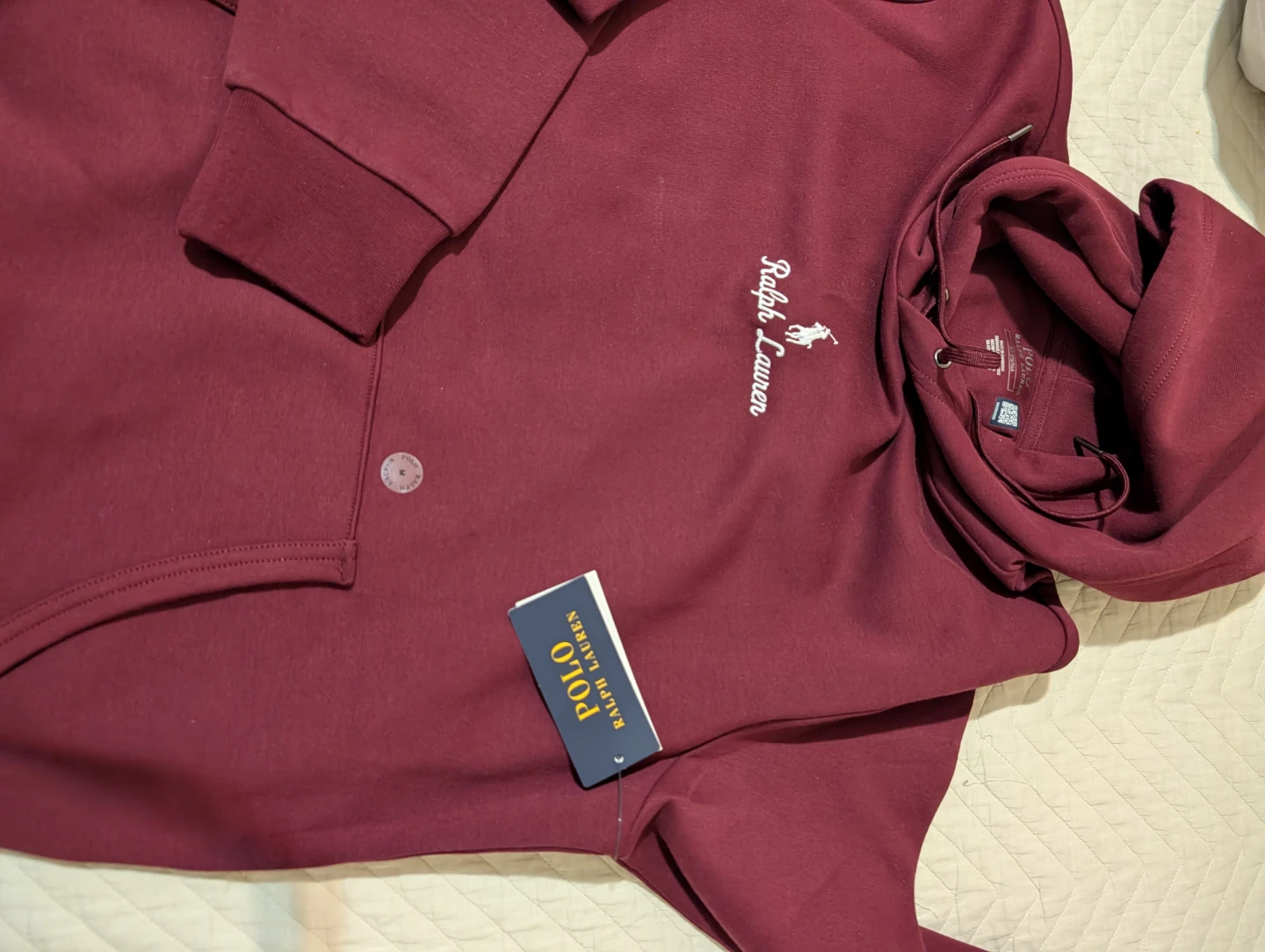 Polo Ralph Lauren Men's Burgundy Hoodie🏆 - photo 4
