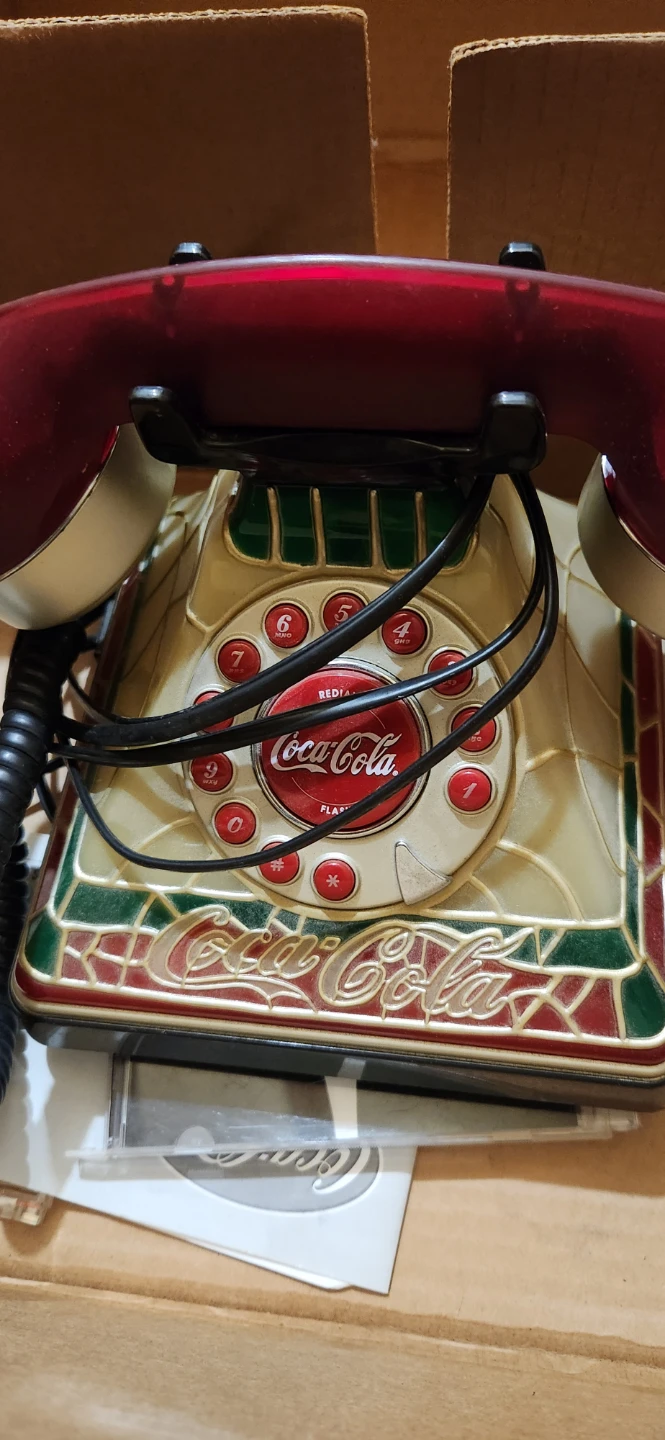 Coca-Cola Rotary Dial Corded Phone