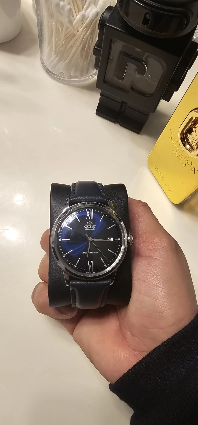 Orient Bambino Version 6 Automatic Watch - blue dial
